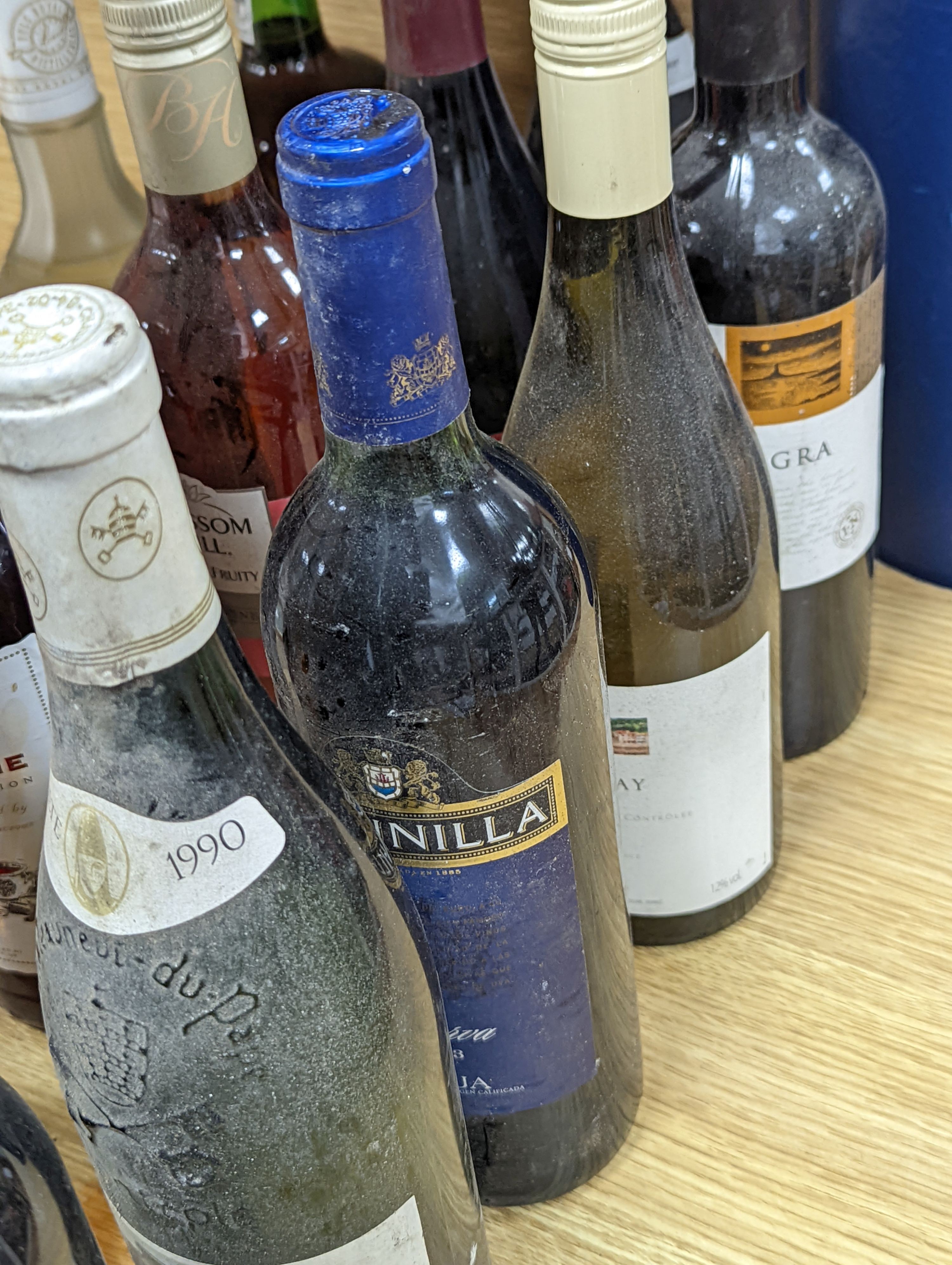Assorted wines and spirits